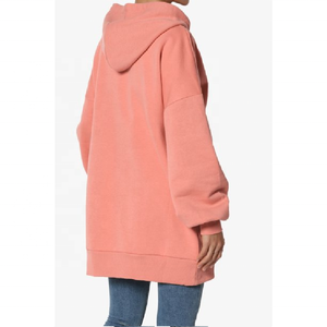 Sudaderas con capucha de entrenamiento para correr de invierno de alta calidad para mujer, sudaderas informales de talla grande en chándales lisos al por mayor - Product Image 6