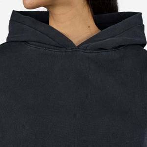 Sudaderas con capucha de invierno recortadas de algodón grueso de gran tamaño para mujer - Product Image 4