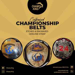 เข็มขัดแชมป์ทนทานปรับแต่งได้อุปกรณ์เสริมสำหรับเล่นเกมและเล่นกีฬา - Product Image 6