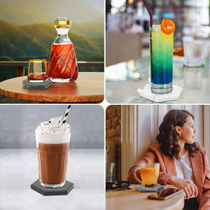 Handmade Wholesale Decorative Natural <b>White</b> black Marble <b>coasters</b> <b>white</b> <b>coaster</b> and black <b>white</b> <b>coaster</b> <b>coasters</b> - Product Image 6