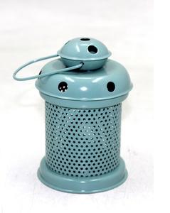 Linterna de hierro decorativa de lujo con soporte de vela de PC gris mate T Lite para decoraciones hechas a mano al por mayor a granel - Product Image 3