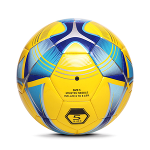 Balón de fútbol de entrenamiento de TPU cosido a máquina suave de alta retención de aire Durable amarillo fútbol al aire libre máquina clásica práctica de puntada - Product Image 5