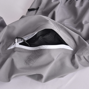 Pantalon de neige gris clair classique avec ceinture élastique coupe ample et couche intérieure chaude pour le temps froid - Product Image 6