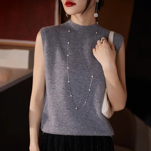 Camisetas sin mangas Sexy sin espalda Crop Vest Top mujer sólido Y2K mujer fuera del hombro de punto caqui verano mujeres Tops sin mangas Camias - Product Image 6