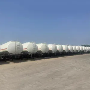 석유 연료 디젤 가솔린 원수 우유 액체 질소 운송 알루미늄 유조선 트럭 세미 트레일러 판매