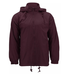 เสื้อแจ็คเก็ตเดินป่ากันน้ำมีฮู้ด, เสื้อโค้ทผ้าคอร์ดูราระบายอากาศมีซิปไซส์ใหญ่พิเศษ - Product Image 5