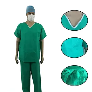 Conjuntos de Uniformes Médicos de Mezclilla Unisex, Nueva Moda, Transpirables, Cómodos, con Logotipo Personalizado, Color Personalizado, Detección de Agujas, Hospital - Product Image 2