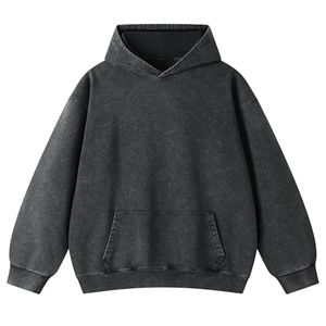 Pulls à capuche en molleton de coton lavé personnalisés pour hommes Sweatshirts lourds pour des journées d'hiver confortables - Product Image 3