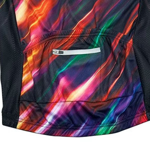 Maillot de cyclisme sportif haut de gamme avec tissu en maille respirant pour les activités de cyclisme estivales - Product Image 5