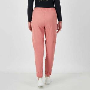 กางเกงผ้าถักสไตล์สตรีทแวร์กางเกงวิ่งสำหรับผู้หญิงกางเกงเอวสูงผ้าฝ้ายระบายอากาศได้ดีสำหรับ100% ใส่วิ่ง - Product Image 2