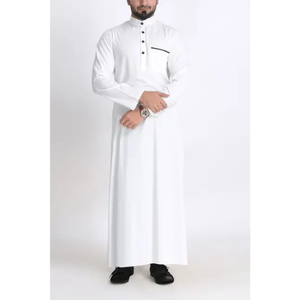 ثوب جبة أنيق من أفضل جودة بتصميم جديد للعيد الشرق الأوسط ثوب إسلامي مغربي رداء مخملي ذهبي للرجال
