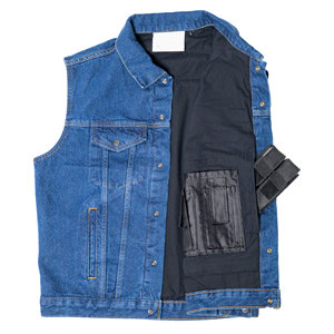 Chaleco Vaquero de Diseño Personalizado Más Vendido para Hombre, Transpirable, Color Sólido, 100% Algodón, Ropa de Invierno, Chaleco Vaquero de Alta Calidad para Hombre - Product Image 6