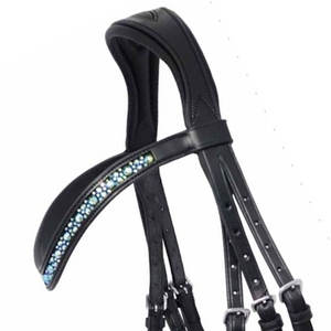 Bride à licou en nylon pour chevaux avec muserolle rembourrée et boucle à dégagement rapide pour une conduite sûre et confortable - Product Image 6