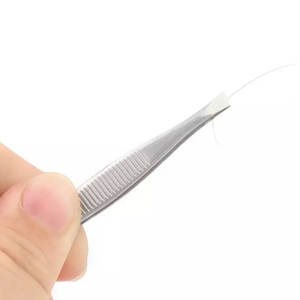 Herramienta profesional duradera para cortar y recortar cejas de acero inoxidable, pinzas para cejas para entrenamiento de maquillaje permanente - Product Image 4
