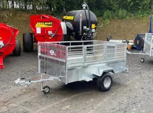 รถพ่วงอเนกประสงค์ราคาถูก รุ่นใหม่ ปี 2026 รถพ่วงขนข้าว Tandem Stealth 82X14 แบบ Solid Side Tandem Axle พร้อมกล่องเครื่องมือ / ประตูขนาด 5 ฟุต ราคาประหยัด - Product Image 3