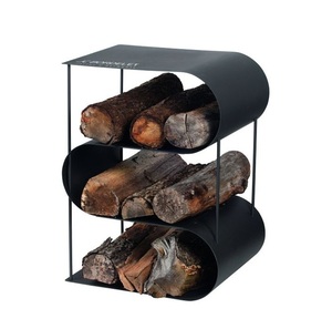 New Trending Indoor Fireplace Iron <b>Log</b> Rack With Stable Structure And Modern Style Suitable For Apartment Living - Product Image 2