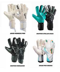 Gants de gardien de but de football pour adultes aux couleurs personnalisées avec revers en PU/néoprène en latex durable et caoutchouc pour l'extérieur - Product Image 5