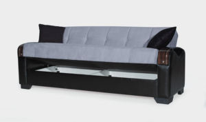 Upholstery-Durable Convertible <b>Sofa</b> <b>Bed</b> Click Clack <b>Storage</b> <b>Sofa</b> <b>Bed</b> Wooden Frame Fabric for Apartment Living Rooms - Product Image 2