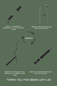 Inhalateur de remplacement sans nicotine pour fumeurs Dispositif artisanal en bois - Product Image 5