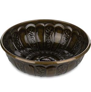 Bol de service turc élégant pour salades et chocolats, luxueux, très demandé, gaufré, pour l'empilage et le service de collations lors de fêtes - Product Image 3