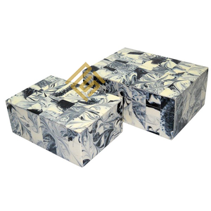 Luxury Printed Custom Logo <b>Jewellery</b> Storage Packaging High Quality Unique <b>Necklace</b> <b>Jewellery</b> Decorative Boxes MOP <b>Box</b> Horn Bone - Product Image 5