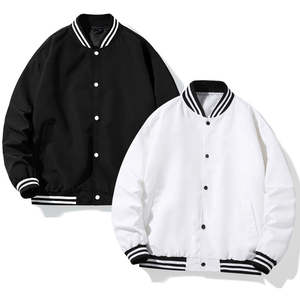 Unisex Winter Stand Collar Front Logo Custom College Letterman Bomber <b>Jacket</b> - Product Image 6