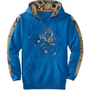 Sweat à capuche oversize en coton 100% de haute qualité, imprimé dessin animé automne, motif gaufré, méthode de tissage non tissé, camouflage de chasse - Product Image 4