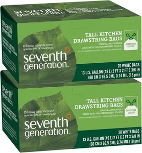 ถุงขยะแบบมีเชือกผูก รุ่นเจ็ด - 13 แกลลอน - 20 ใบ - 2 แพ็ค - Product Image 1