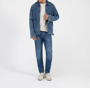 แจ็คเก็ตยีนส์ลำลองสำหรับผู้ชายรุ่นใหม่ล่าสุด สำหรับฤดูหนาว ผลิตจากผ้าฝ้ายออร์แกนิค ระบายอากาศได้ดี กันลม เป็นมิตรต่อสิ่งแวดล้อม ล้างด้วยกรด ราคาขายส่ง รับผลิตตามแบบ - Product Image 2