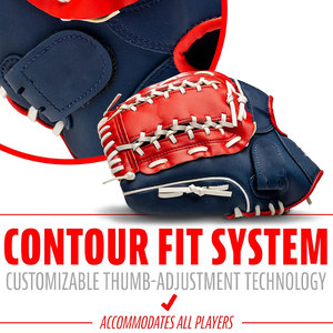 Construcción ligera y transpirable para facilitar el movimiento Guantes de béisbol Diseño de ajuste ergonómico Guantes de béisbol con movimiento de mano natural - Product Image 3