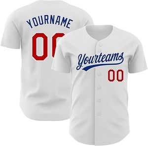Maillot de sport respirant personnalisé à impression numérique unie avec logo frontal en sergé pour softball et baseball, anti-bactérien - Product Image 3