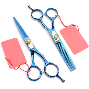 Ciseaux plus minces de toilettage pour animaux de compagnie de la meilleure qualité avec lame à double dents en V par Hasni Surgical CE ISO approuvé - Product Image 1