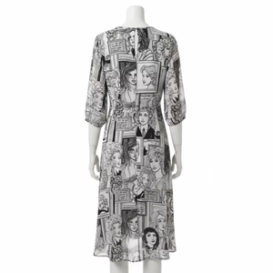 Vestidos Casuales de Gasa con Estampado a Mano, Material Suave y Ligero, Transpirable, Diseño Elegante para Salidas Informales - Product Image 5