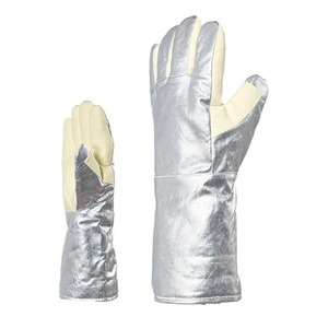 Gants de soudage à haute température de meilleure qualité Gants aluminisés résistants à la chaleur Gants de travail de sécurité pour soudeur - Product Image 1