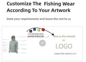 Camisas de Pesca Transpirables de Moda para Hombre, de Poliéster y Algodón, Manga Larga, UPF50+, Sudaderas con Capucha, Jersey de Pesca Sublimado, Camisas de Pesca para Senderismo - Product Image 2