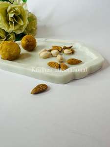 จานหินอ่อนทำด้วยมือคุณภาพสูงจากอินเดียจานและจานที่สวยงามเสิร์ฟผลไม้แห้ง - Product Image 4