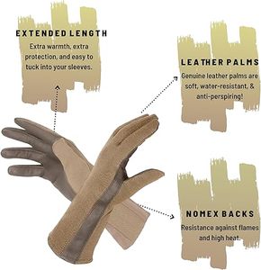 ถุงมือนักบิน Nomex สำหรับนักบินยุทธวิธี สีแทน ดำ และเขียวเซจ สำหรับอุปกรณ์ป้องกันตัว - Product Image 2