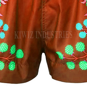กางเกงขาสั้นมวยไทยสำหรับผู้ชายกางเกงขาสั้นสไตล์ไทยสีตัดกัน - Product Image 6