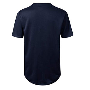 Ropa deportiva atlética 100% poliéster hombres Casual en blanco manga corta transpirable antibacteriano personalizable béisbol Softball - Product Image 4