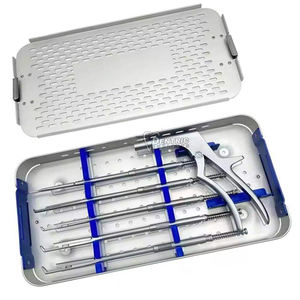 Juego giratorio de pinzas Kerrison de acero inoxidable, instrumentos quirúrgicos manuales de Neurocirugía espinal ortopédica veterinaria de alta calidad - Product Image 2