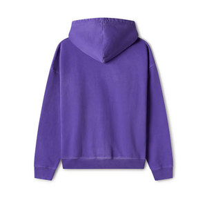 Sudadera con capucha deportiva Vintage de mezcla de algodón 100%, sudadera personalizada de gran tamaño lisa, rompevientos para hombre, aspecto desgastado para invierno - Product Image 2