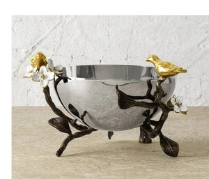 Home Decoration Brass Decorative Salad and Fruit <b>Bowl</b> Nut <b>Bowls</b> <b>Large</b> <b>Bowls</b> For Counters and Tabletops Centerpiece Wholesale - Product Image 5