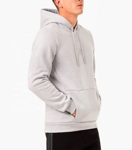 Sudadera con capucha con cremallera completa, Jersey personalizado para hombre, algodón, mujer, Lana en blanco, logotipo negro para hombre, sudaderas para hombre, transpirable, precio barato - Product Image 6