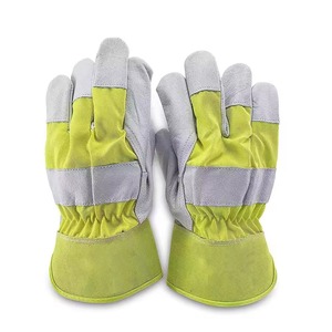 Gants de sécurité en cuir de vachette de qualité supérieure, résistants à l'abrasion, pour travaux lourds, travailleurs du bâtiment, manutention, sports de plein air - Product Image 1