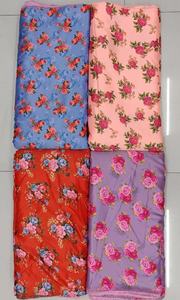 Tissu imprimé en satin Malai élégant pour la confection de vêtements de mode, la couture, les collections de boutiques, les saris, les kurtis et les robes pour femmes - Product Image 3