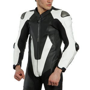 Traje de carreras de cuero de vaca a la moda para hombres, equipo de montar en bicicleta de cuero Real, ropa deportiva estampada, chaqueta de seguridad para motocicleta, Invierno para adultos - Product Image 3