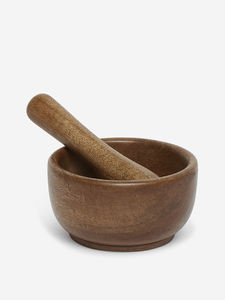 Moulin manuel multifonction pour gingembre, épices, pilon et presse-ail en bois - Product Image 3