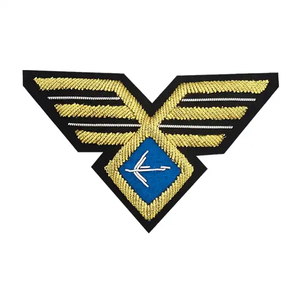 Insignias de parche bordado hechas en Pakistán, insignias uniformes, diseño OEM, insignias bordadas a mano - Product Image 6