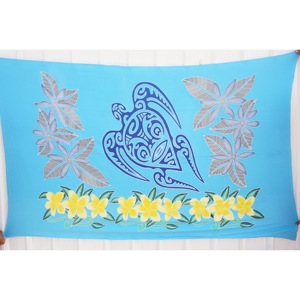 Pareos Hawaianos Pintados a Mano 100% Rayón de Alta Calidad, Ropa de Playa Personalizada al por Mayor, Cubierta para las Islas del Pacífico Asiático HPGU058-03-200 - Product Image 1