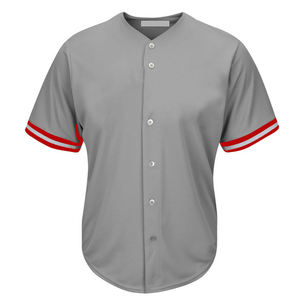 Uniforme de béisbol de secado rápido de talla grande al por mayor, Jersey transpirable de color rayado personalizado para hombre, ropa de softball - Product Image 2